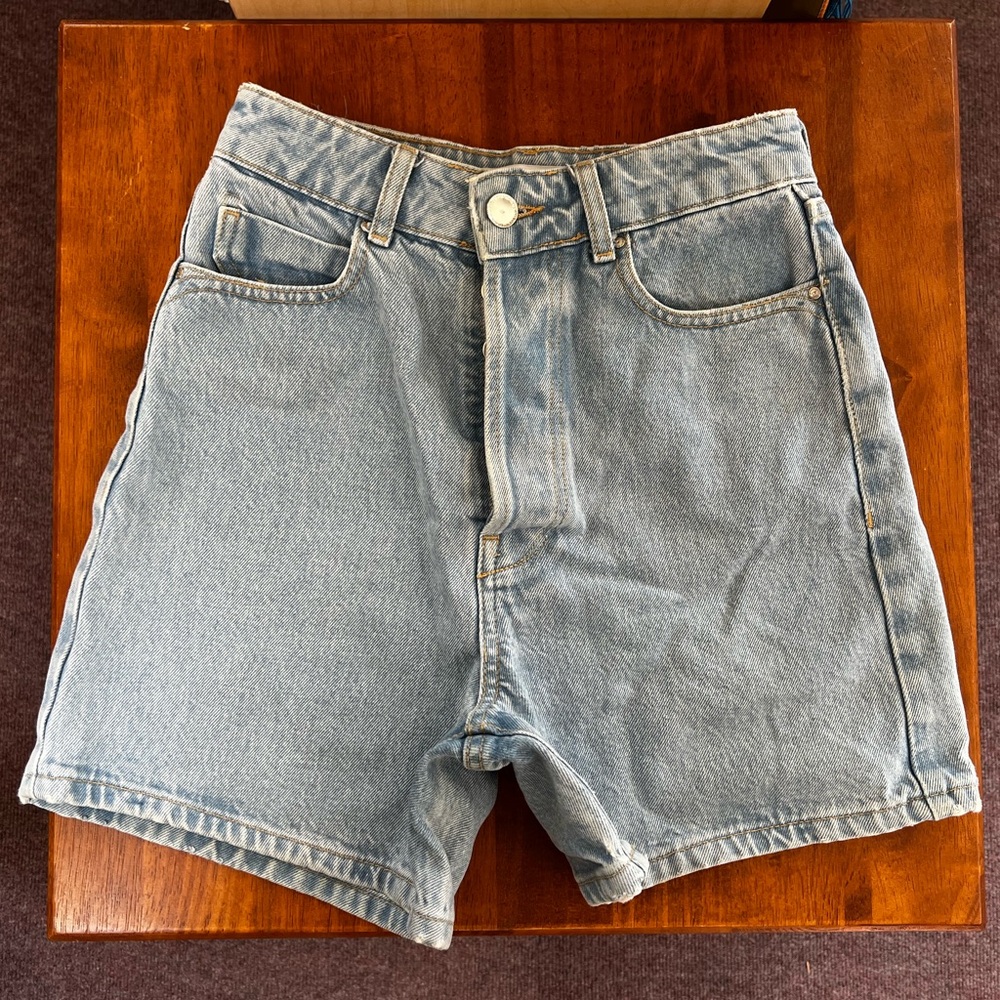 Zara Light Blue Denim Shorts